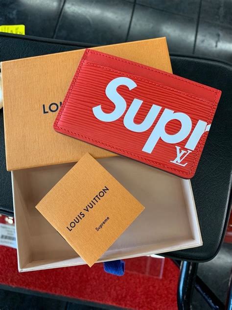 supreme x louis vuitton card holder retail price|louis vuitton x supreme font.